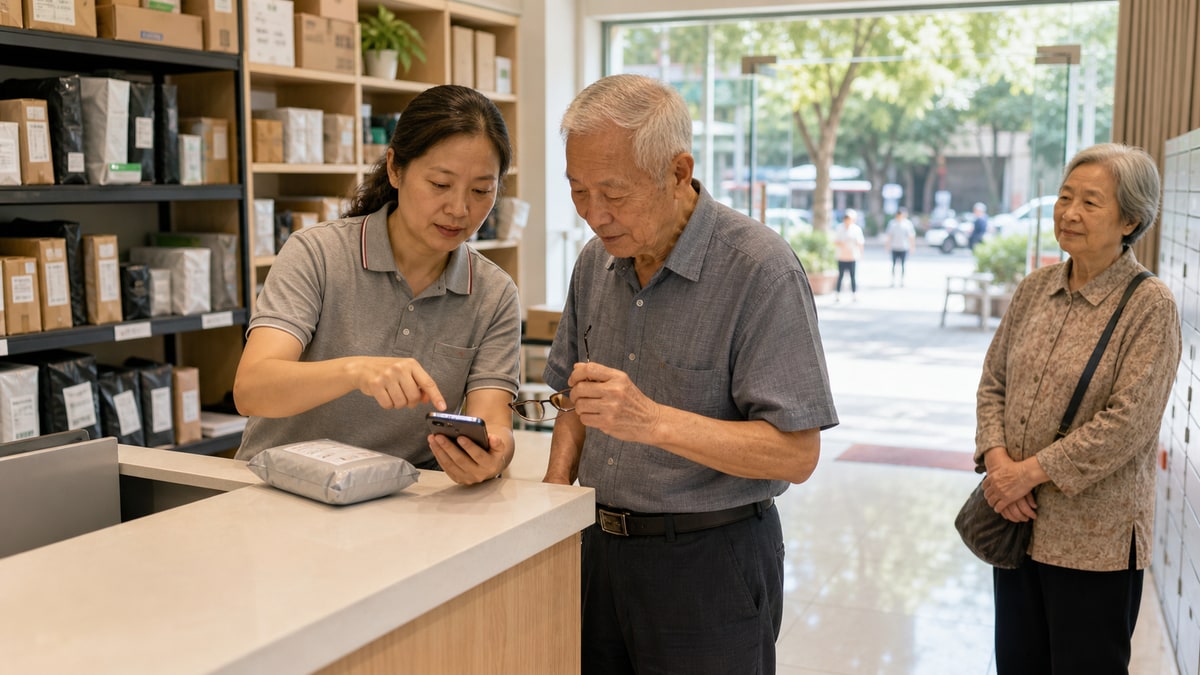 老年顾客不会扫码怎么办：驿站适老化服务的简单做法