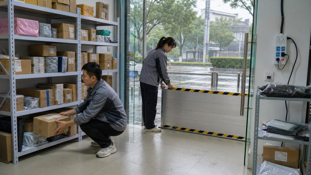 暴雨台风来临前，低洼地区快递驿站应提前完成什么